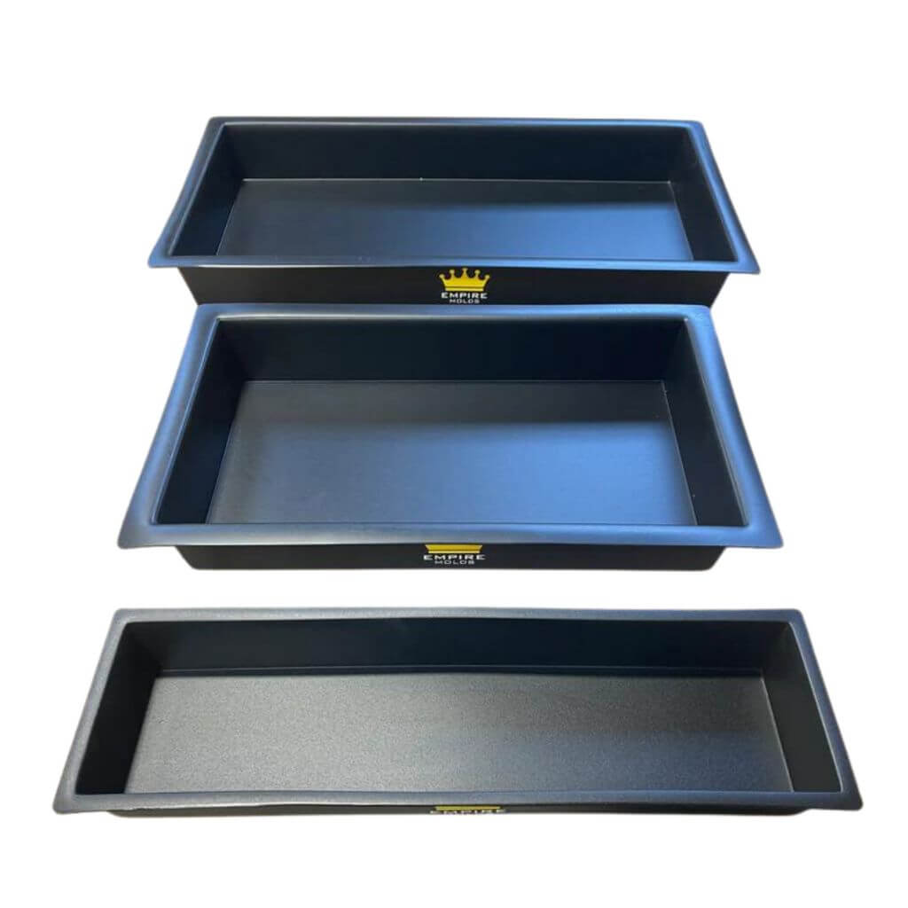Rectangle One Piece Resin Molds (Black Edition). By Empire Molds.