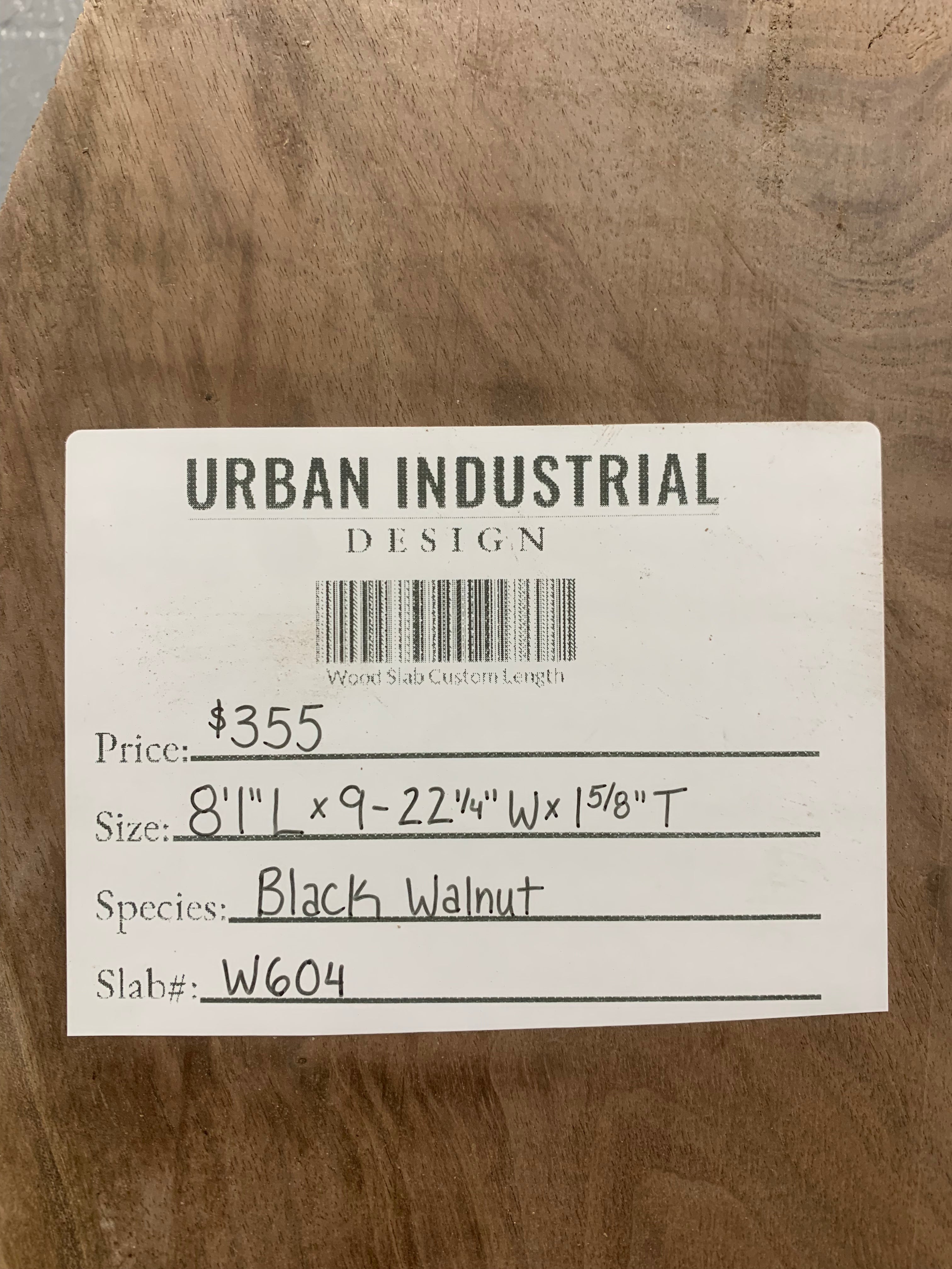 Black Walnut Slab | W604