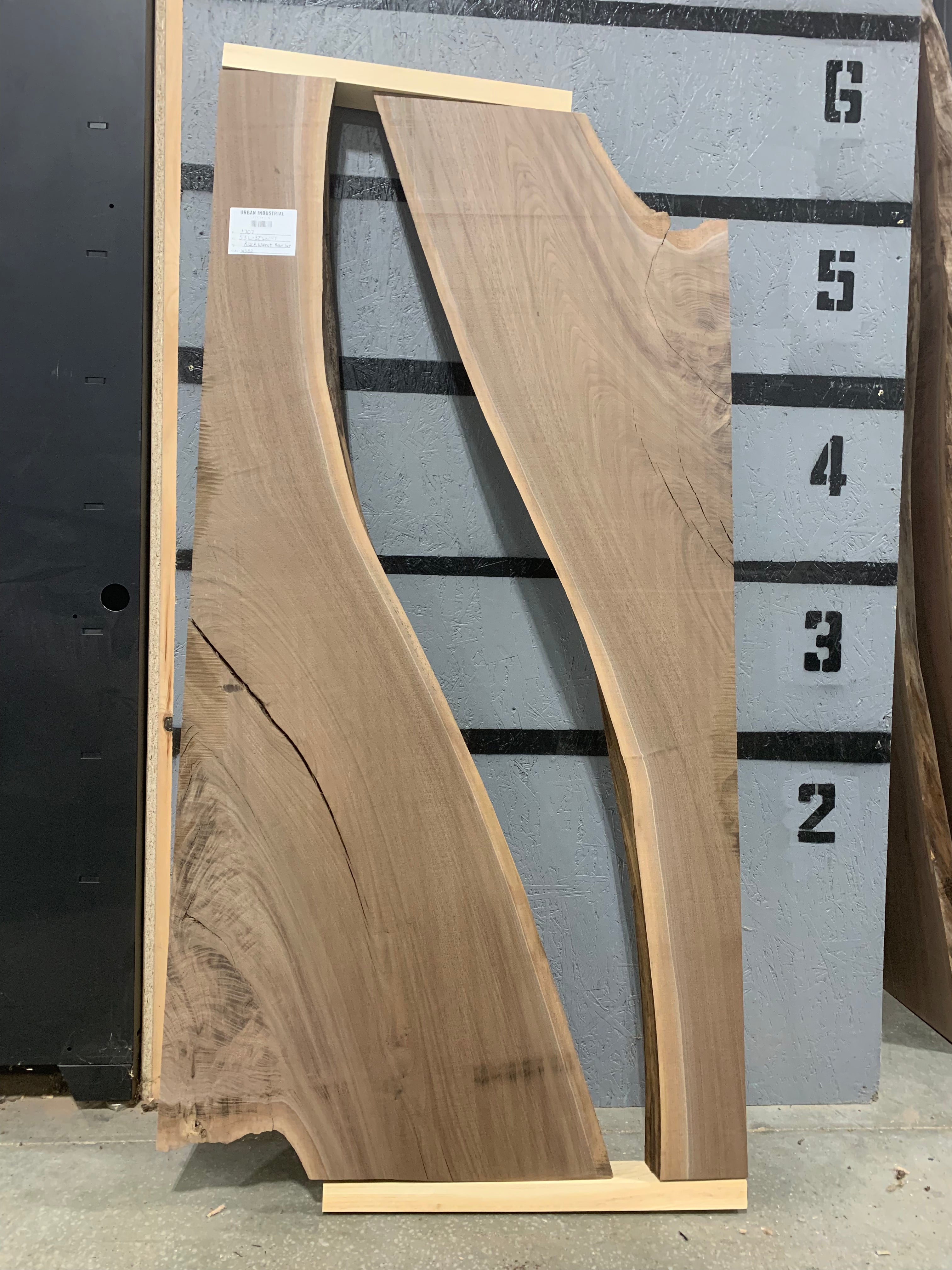 Black Walnut Slab - Resin Set | W582
